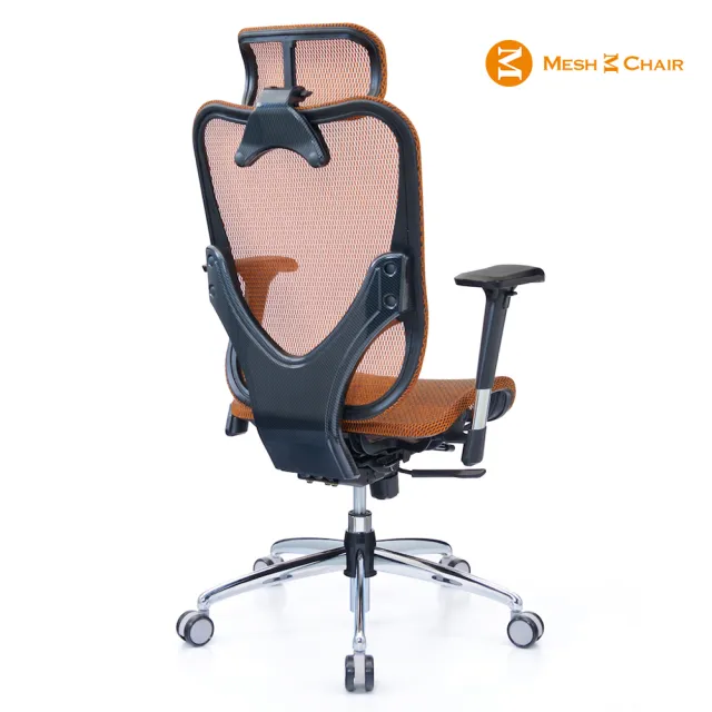【Mesh 3 Chair】華爾滋人體工學網椅-精裝版-亮橘(人體工學椅、網椅、電腦椅、主管椅)
