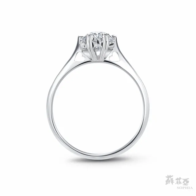 【SOPHIA 蘇菲亞珠寶】50分 F/VVS1 18K金 費洛拉 鑽石戒指
