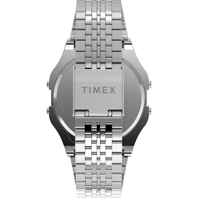 【TIMEX】天美時 x Coca-Cola 限量聯名系列 電子錶(銀色不鏽鋼帶 TXTW2V25900)