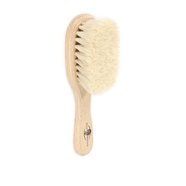 【BRAUN WETTBURG 珀薇】德國製 特長山羊毛 寶寶 嬰兒用髮梳(乾刷/嬰兒寶寶按摩梳頭潔顏/99狂購)