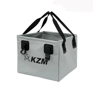 【KAZMI】KZM 2WAY方型折疊水桶(KZM/露營用品/水桶/戶外用品/折疊/2WAY/camping)