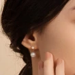 【SOPHIA 蘇菲亞珠寶】14K玫瑰金 溫柔花願 珍珠鑽石耳環