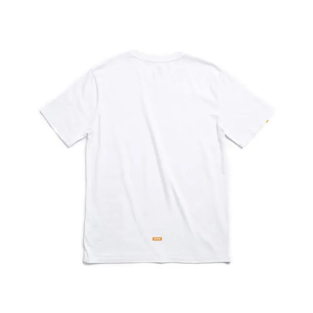 【EDWIN】男裝 PLUS+ 立體夾層印花短袖T恤(白色)
