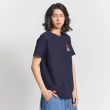 【EDWIN】江戶勝 男裝  大漁系列 小富士山LOGO短袖T恤(丈青色)