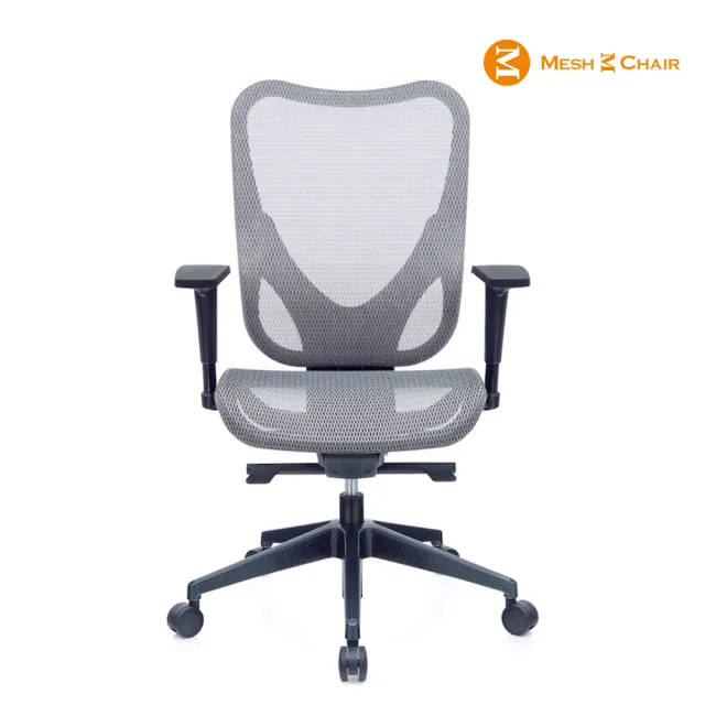 【Mesh 3 Chair】華爾滋人體工學網椅-無頭枕-銀灰(人體工學椅、網椅、電腦椅)