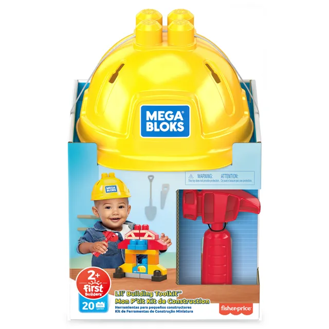 【Mega Bloks 美高積木】建築工具組(兒童積木/大積木/學習積木/創意DIY拚搭/男孩玩具/女孩玩具)