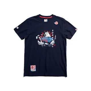 【EDWIN】江戶勝 男裝  大漁系列 漁夫短袖T恤(丈青色)