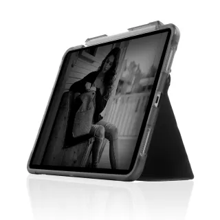 【STM】iPad Pro 12.9吋 第三/四/五/六代 Dux Studio 晶透強固軍規防摔平板保護殼(黑)