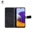 【CASE SHOP】Samsung A22 5G 前插卡側立式皮套(內襯卡片夾層)