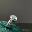 【Fubibaoding jeweler 富璧寶鼎珠寶】冰種蛋面紅寶翡翠戒指(天然Ａ貨 冰種 翡翠 紅寶石 國際圍#11)