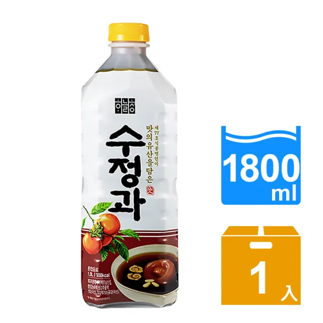 即期品【韓味不二】韓國 水正果肉桂飲料 x1瓶(1800ml)