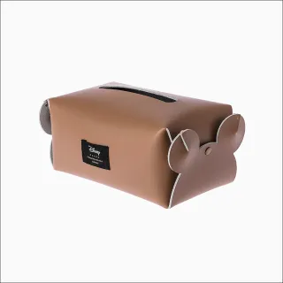 【HOLA】迪士尼黑標系列真皮面紙盒-棕