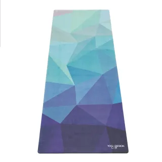 【Yoga Design Lab】Combo Mat 天然橡膠瑜珈墊3.5mm - Geo Blue(超細纖維絨面瑜珈墊)