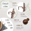 【Home Desyne】台灣製25.4mm溫潤質樸 仿木紋伸縮窗簾桿架(122-213cm)