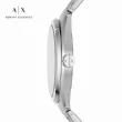 【A|X Armani Exchange 官方直營】Giacomo 三眼紳士經典手錶 銀色不鏽鋼鍊帶 43MM AX2850