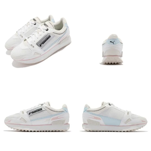 【PUMA】休閒鞋 Mile Rider 復古 經典 皮革 女鞋 海外限定 Sunny Gataway 白 黑(373443-06)
