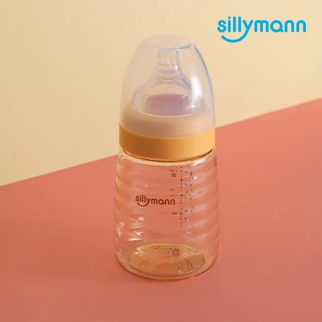 【sillymann】寬口徑母乳實感PPSU輕巧設計款蜂蜜奶瓶(160ml)