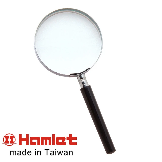 【Hamlet】1.8x/3.0D/100mm 台灣製手持型電木柄放大鏡(A006)