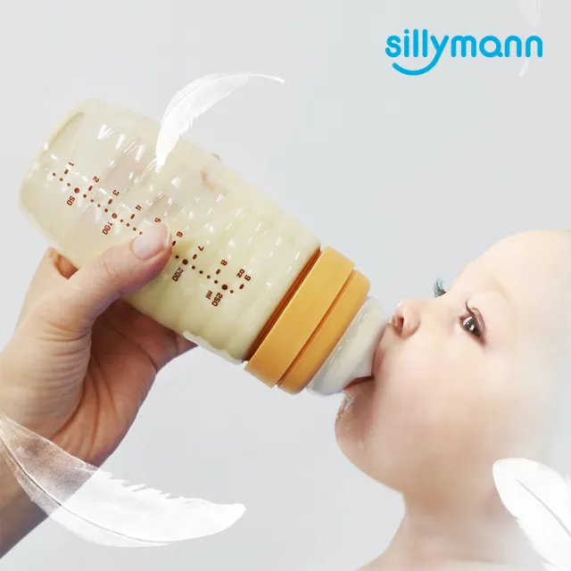 【sillymann】寬口徑母乳實感PPSU輕巧設計款蜂蜜奶瓶(260ml)