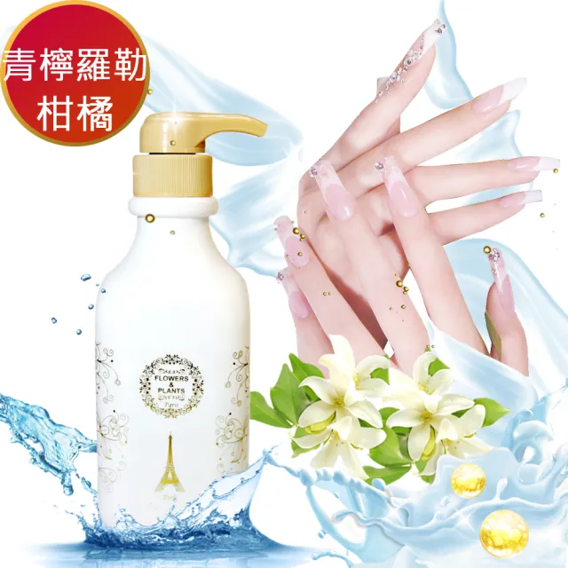 【愛戀花草】青檸羅勒+柑橘-酒精淨菌潔泡洗手乳3入組(500ML/入)