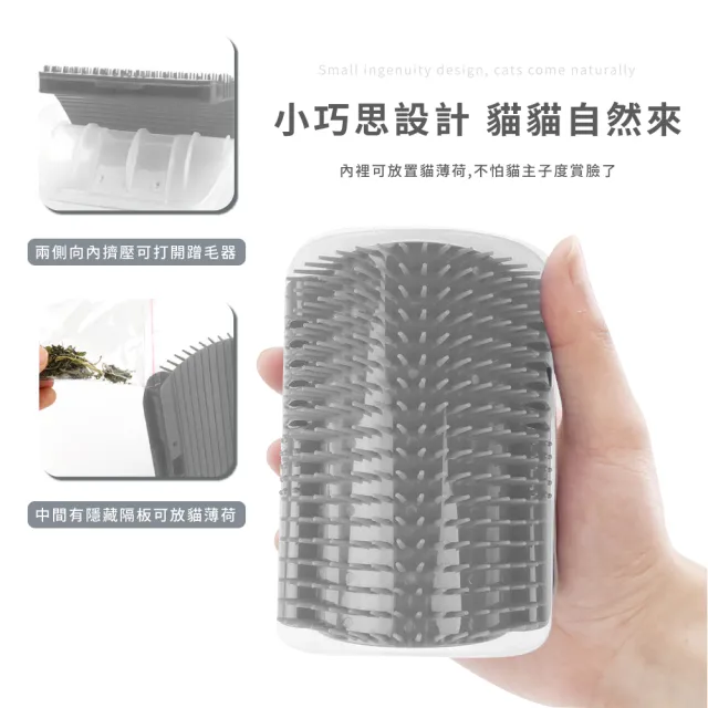 【寵物用品】寵物抓癢神器3入組(寵物按摩 貓薄荷 理毛 寵物梳 除毛梳 蹭毛器 牆角梳)