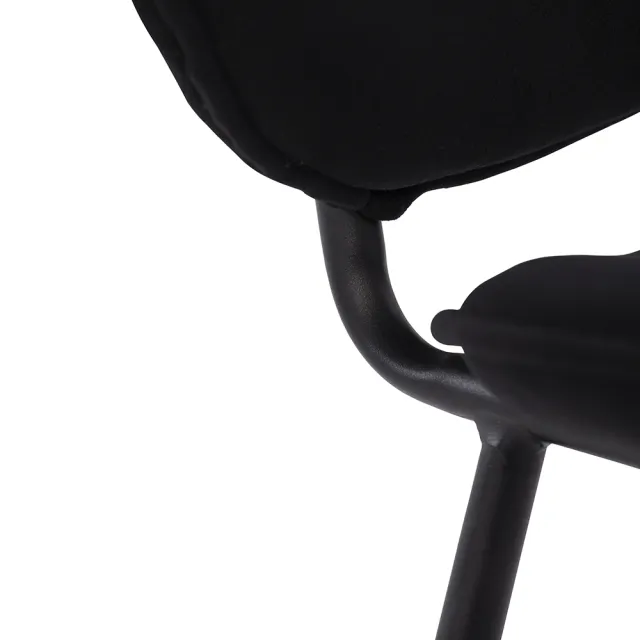 【生活工場】MASAO CASA都會多彩 奧爾莫現代風天鵝絨餐椅-黑