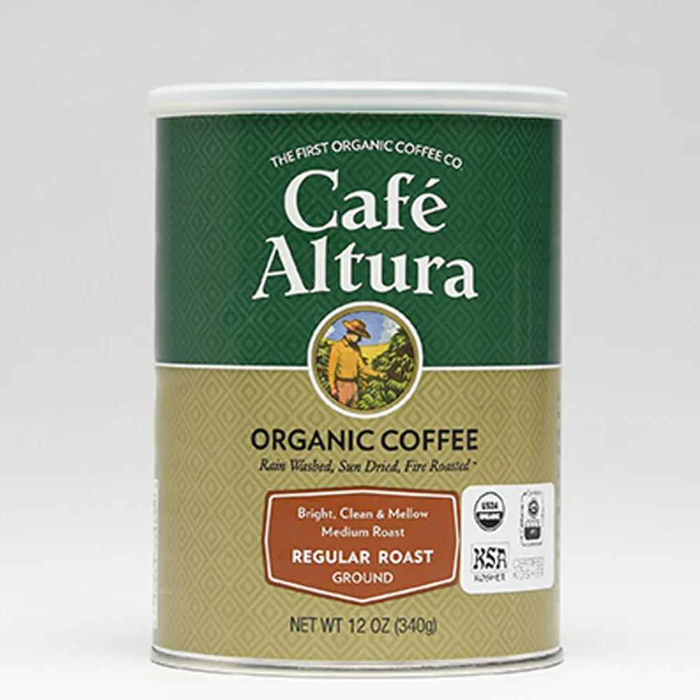 【Cafe Altura】有機一般烘焙研磨咖啡(真空包裝 阿拉比卡 輕度烘焙 愉悅清爽香氣)