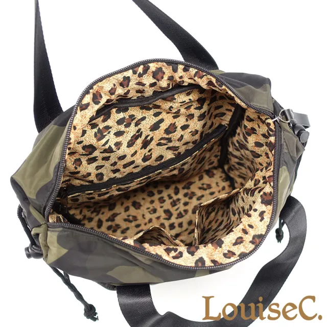 【LouiseC.】雙11 Tree House 輕盈尼龍菱格紋大插袋手提後背防水包-2色(YS80358)