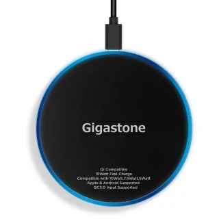 【Gigastone 立達】iPhone快充組-15W無線充電盤+PD 20W充電器+蘋果認證30W快充線(iPhone14充電必備組)