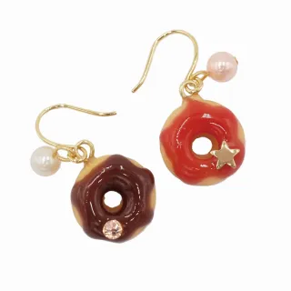 【Gargle】莓果與巧克力甜蜜雙拼甜圈耳環(日本品牌)