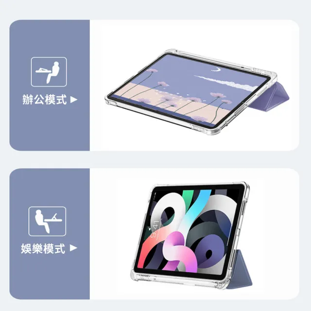 【The Rare】iPad Pro 11吋 2021 智能休眠喚醒 三折保護殼 內置筆槽 平板保護套