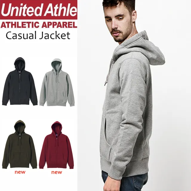 【United Athle】日系厚磅連帽外套 亞規UA 情侶裝 秋冬保暖刷毛(United Athle日系品牌)