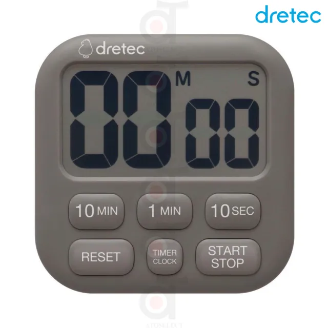 【DRETEC】日本 Dretec 大螢幕時鐘計時器 方型 料理計時(料理計時器 T-592 T-792)