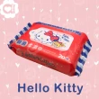 【SANRIO 三麗鷗】Hello Kitty 凱蒂貓抑菌柔濕巾/濕紙巾 20 抽 X 24 包 超柔觸感 隨身包攜帶方便