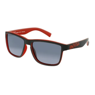 【INVU】瑞士個性運動感偏光太陽眼鏡(黑/紅 A2112C)