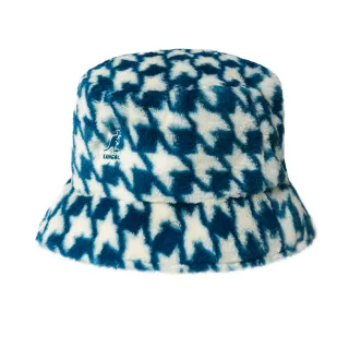 【KANGOL】FAUX FUR 漁夫帽(藍白色)