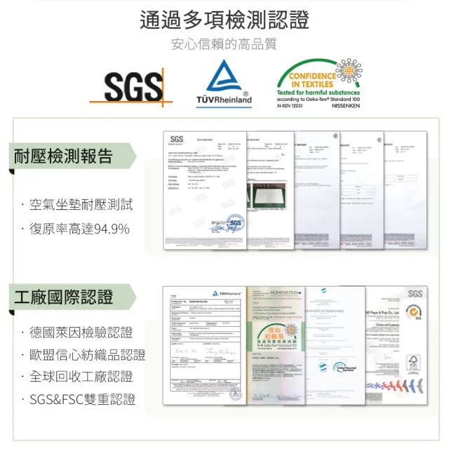 【日本旭川】AIRFit氧活力涼感支撐空氣座墊12mm-1人座(坐墊涼墊省電透氣坐墊可水洗)