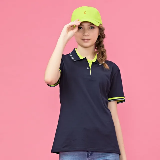 【PAUL SAILING】不對稱撞色40支棉彈性短袖POLO衫-女(兩色)