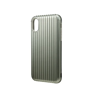 【Gramas】iPhone X/XS 5.8吋 Rib 軍規防摔經典手機殼(銀)