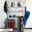 【A+Courbe】MIT耐重鐵力士鍍鉻移動式萬用收納三層架45x45x185cm(置物架 電器架 床邊櫃 鞋架)