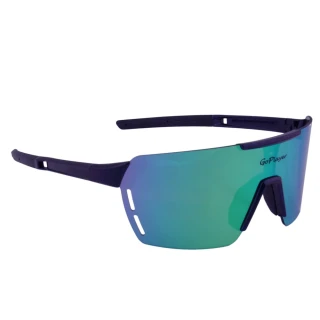 【GoPlayer】全片式太陽眼鏡-藍無框鍍綠片(抗UV400 高爾夫 太陽眼鏡 運動太陽眼鏡)