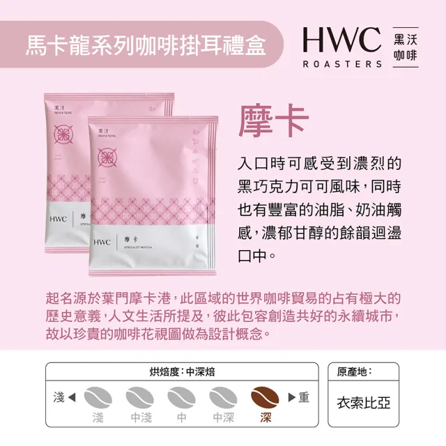 【黑沃咖啡-週期購】馬卡龍系列 濾掛咖啡禮盒20入x2盒(10gx40入)