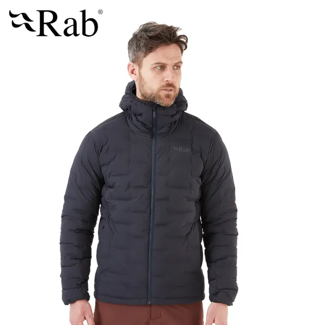 【RAB】Cubit Stretch Down Hoody 保暖羽絨連帽外套 男款 烏木灰 #QDB30