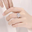 【King Star】一克拉 Dcolor 18K金 鑽石戒指 幸福(3 Excellent極優 八心八箭)
