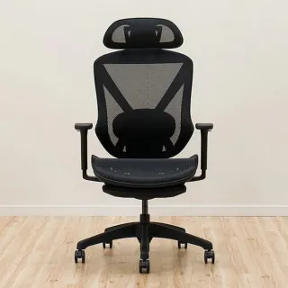 【NITORI 宜得利家居】人體工學椅 FORIST BK(人體工學椅 電腦椅 事務椅) 