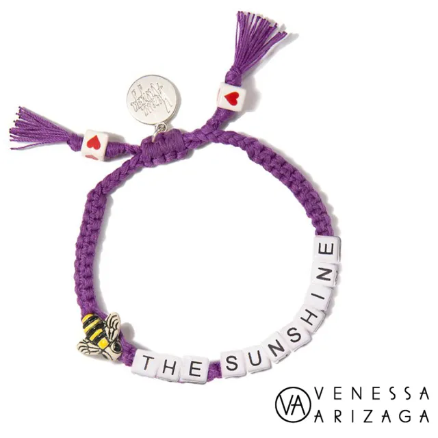 【Venessa Arizaga】BEE THE SUNSHINE 蜜蜂手鍊 紫色手鍊(美國紐約)