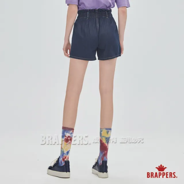 【BRAPPERS】女款 Boy friend系列-高腰全棉短褲(深藍)