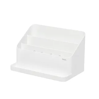 【LITEM 里特】階梯式分隔桌上收納架-白(桌面整理/辦公收納/收納盒)