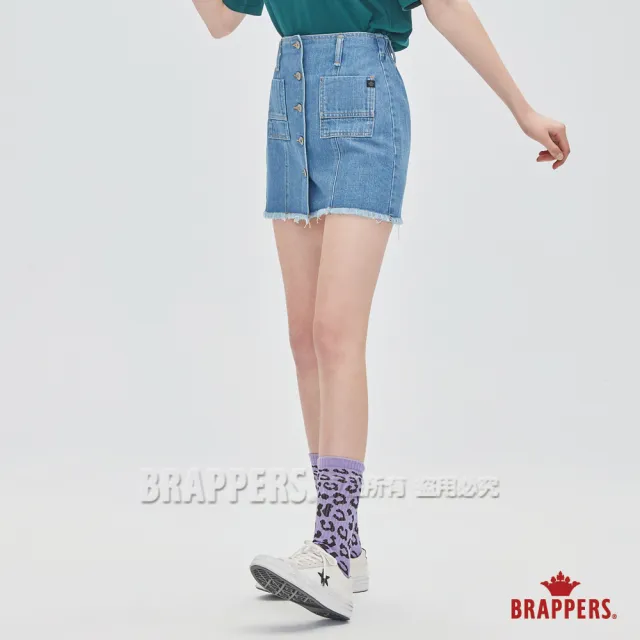 【BRAPPERS】女款 Boy Friend系列-全棉短裙(淺藍)