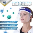【Nutri Medic】防疫防護透明護目鏡*3入+台灣加油防護隔離面罩*1入+全臉透明隔離舒適面罩*1入